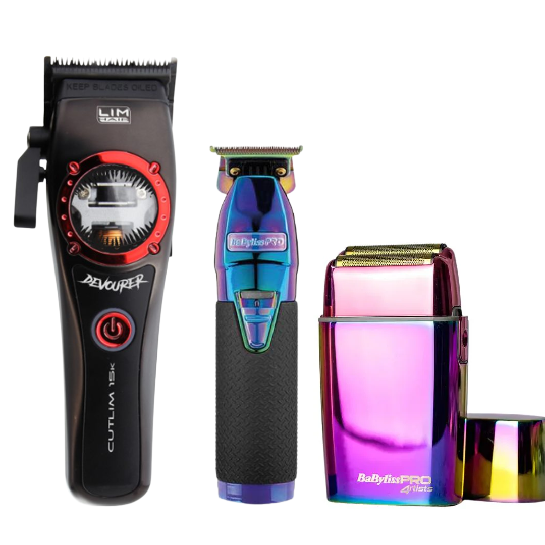 Combo Clipper Devourer (Cutlim 15K) + Skeleton Boost Trimmer + FX02 Shaver Babyliss
