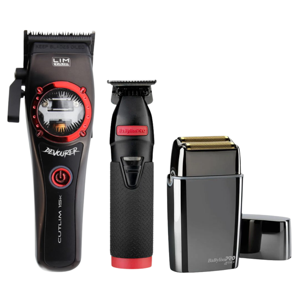 Combo Clipper Devourer (Cutlim 15K) + Skeleton Boost Trimmer + FX02 Shaver Babyliss