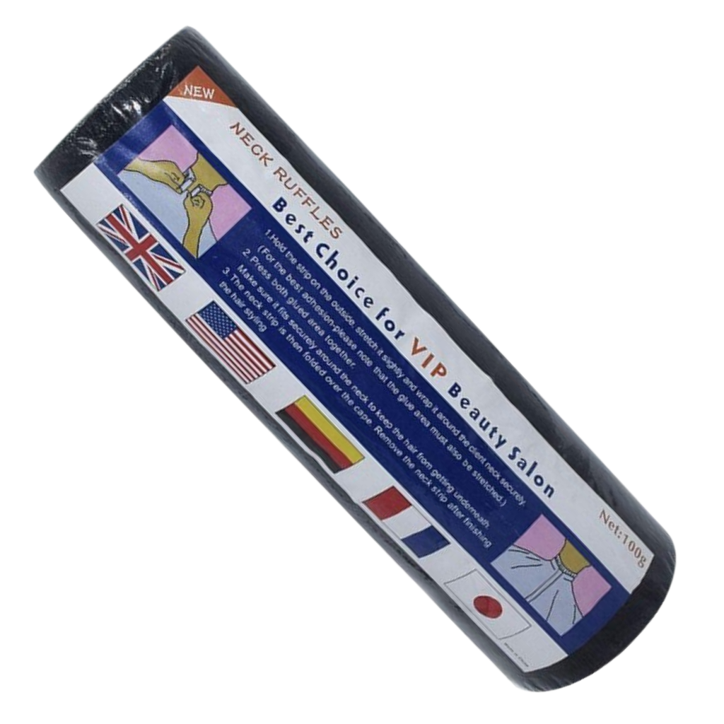 Papel de Cuello Negro – Beauty Salon (5 rollos x 100 unidades)