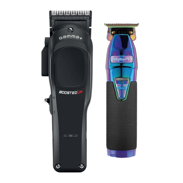Gamma Piu Boosted Up Clipper + Skeleton Boost Trimmer Babyliss