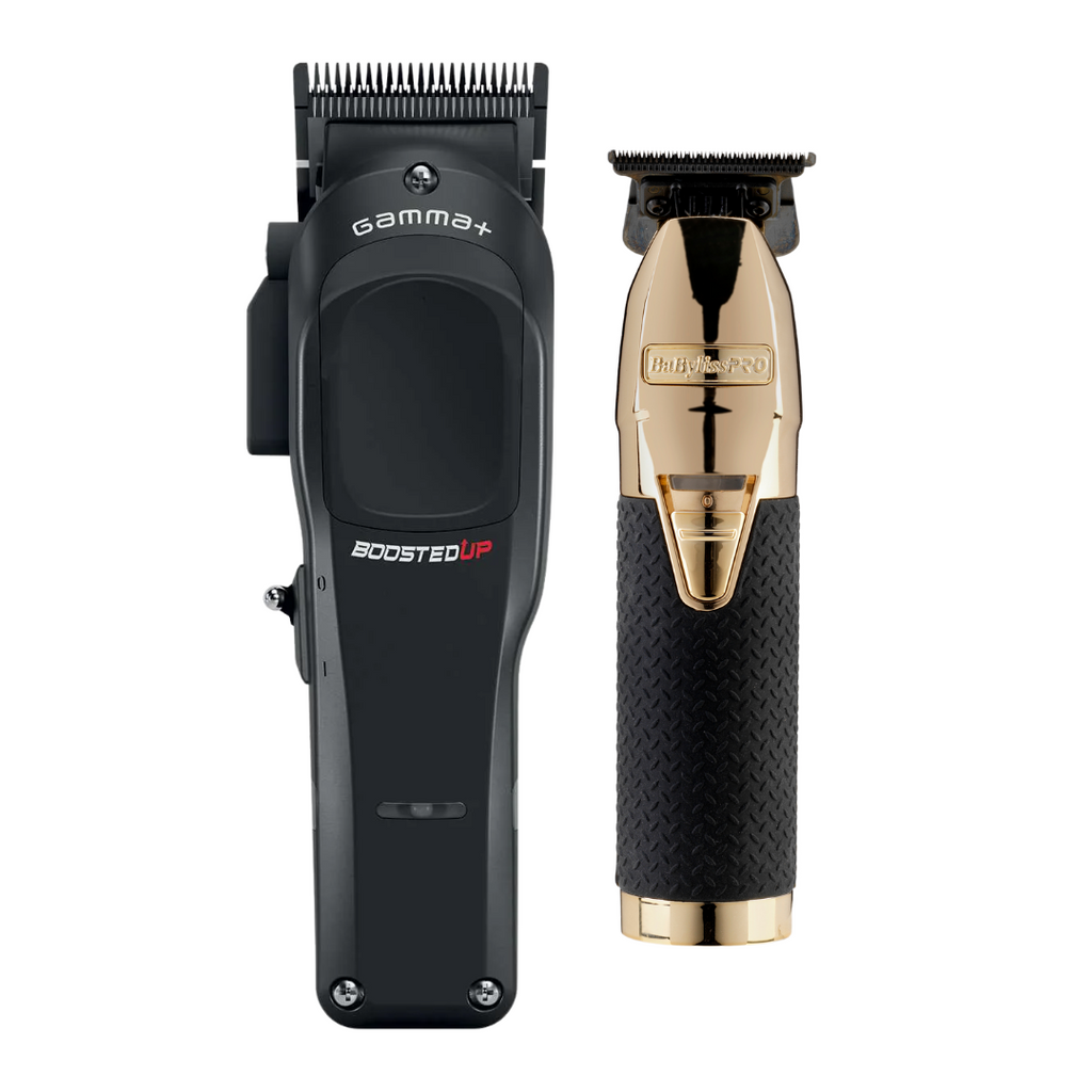Gamma Piu Boosted Up Clipper + Skeleton Boost Trimmer Babyliss