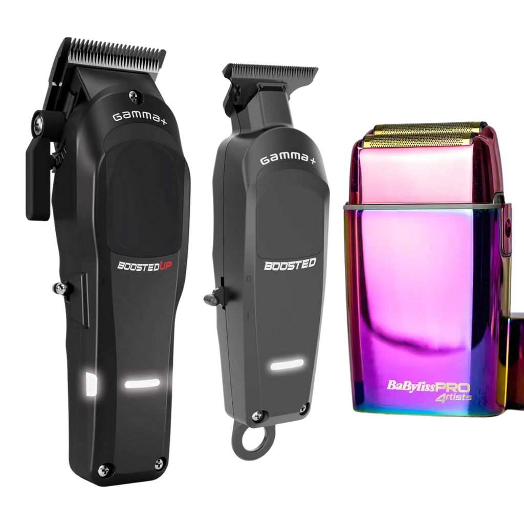 Gamma Piu Boosted Up + Boosted Trimmer + FX02 Shaver Babyliss