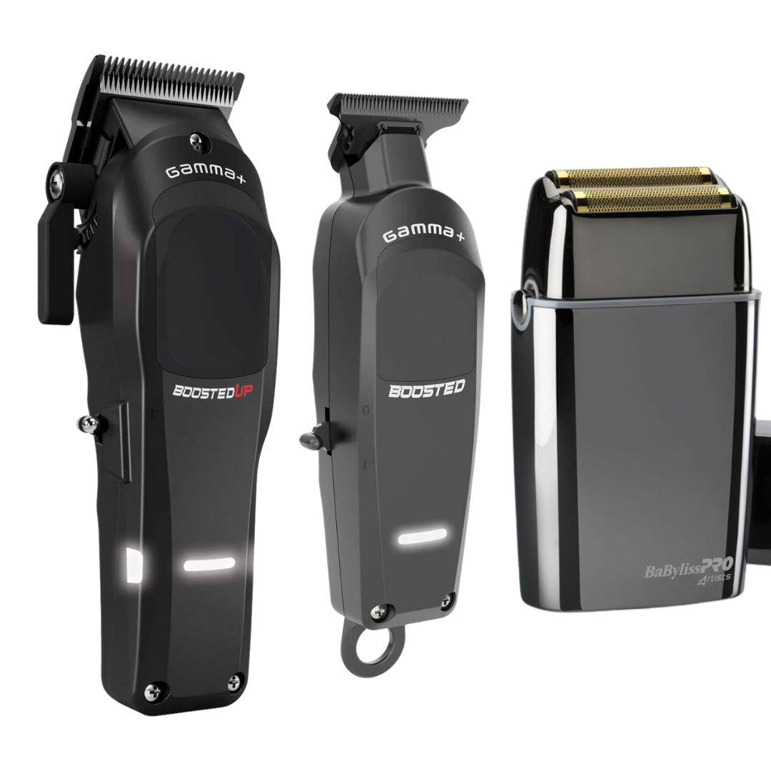 Gamma Piu Boosted Up + Boosted Trimmer + FX02 Shaver Babyliss