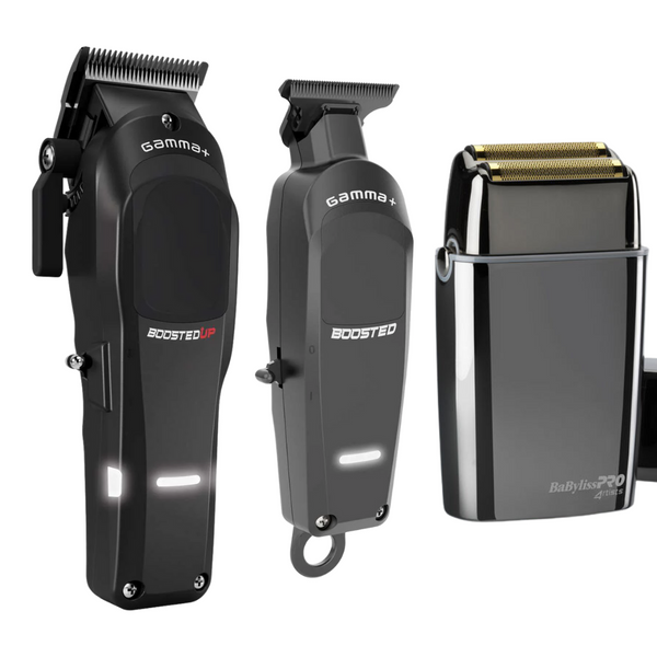 Gamma Piu Boosted Up + Boosted Trimmer + FX02 Shaver Babyliss