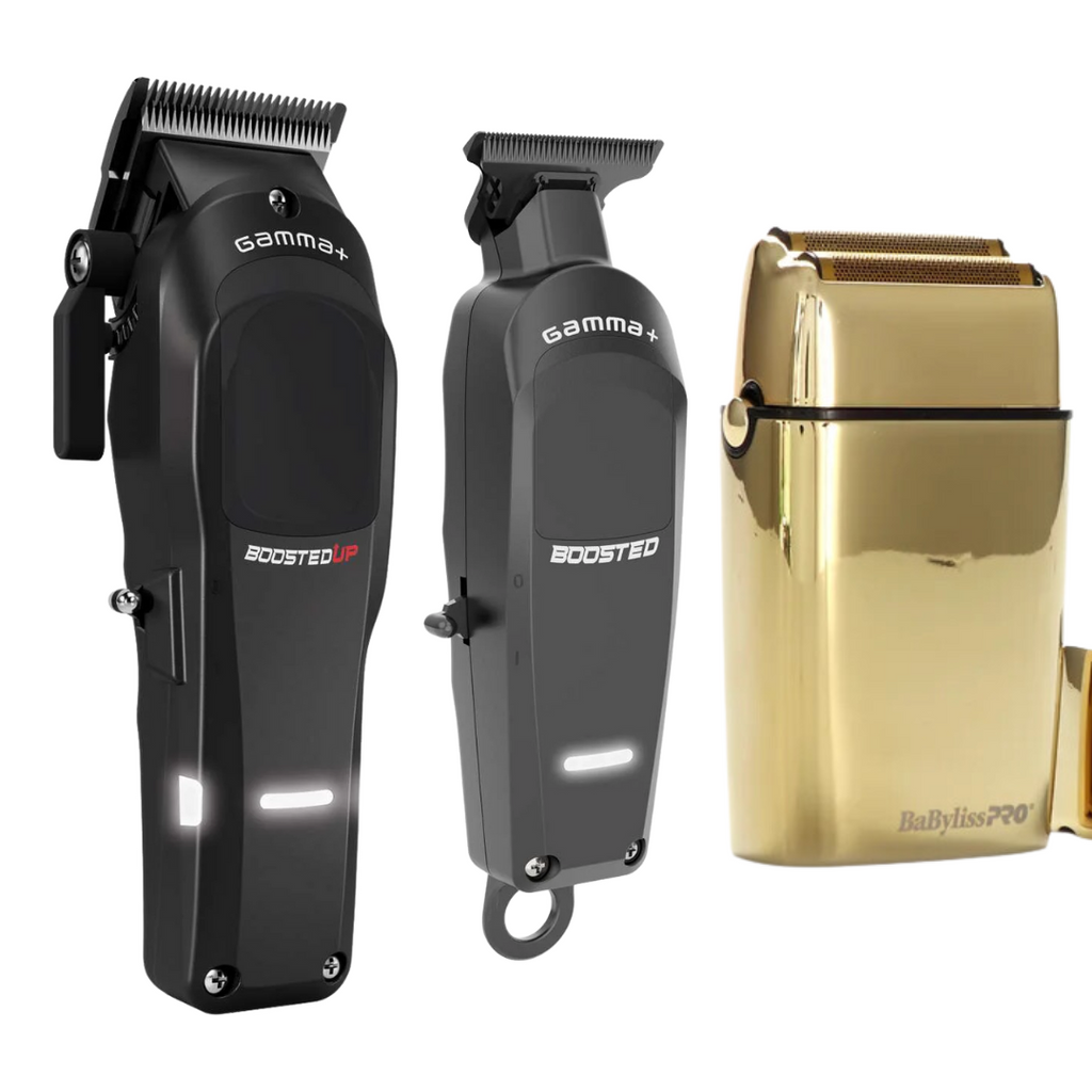 Gamma Piu Boosted Up + Boosted Trimmer + FX02 Shaver Babyliss