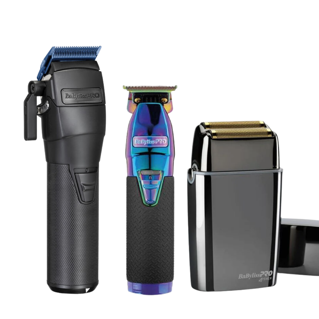 FXOne Clipper + Skeleton Trimmer + FX02 Shaver Babyliss