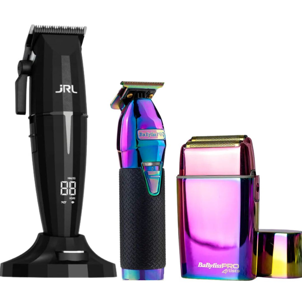 Combo Clipper JRL Onyx + Trimmer Skeleton Boost + Shaver FX02 Babyliss