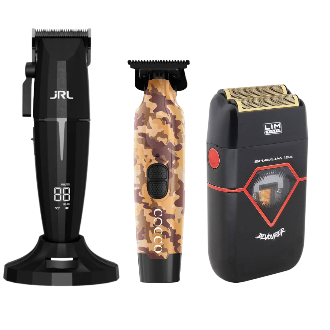JRL Onyx Clipper + Cocco Hyper Veloce Trimmer + Shavlim Devourer Shaver