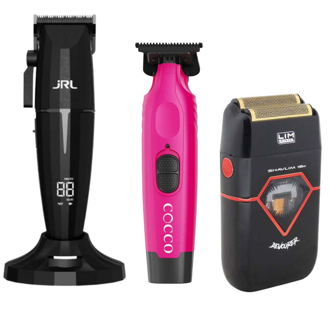 JRL Onyx Clipper + Cocco Hyper Veloce Trimmer + Shavlim Devourer Shaver