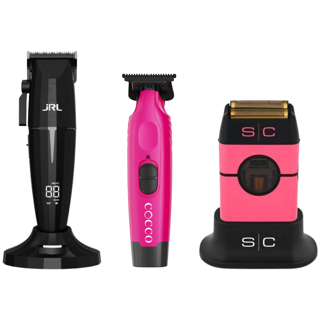 JRL Onyx Clipper + Cocco Hyper Veloce Trimmer + Stylecraft Instinct Shaver Metal Edition