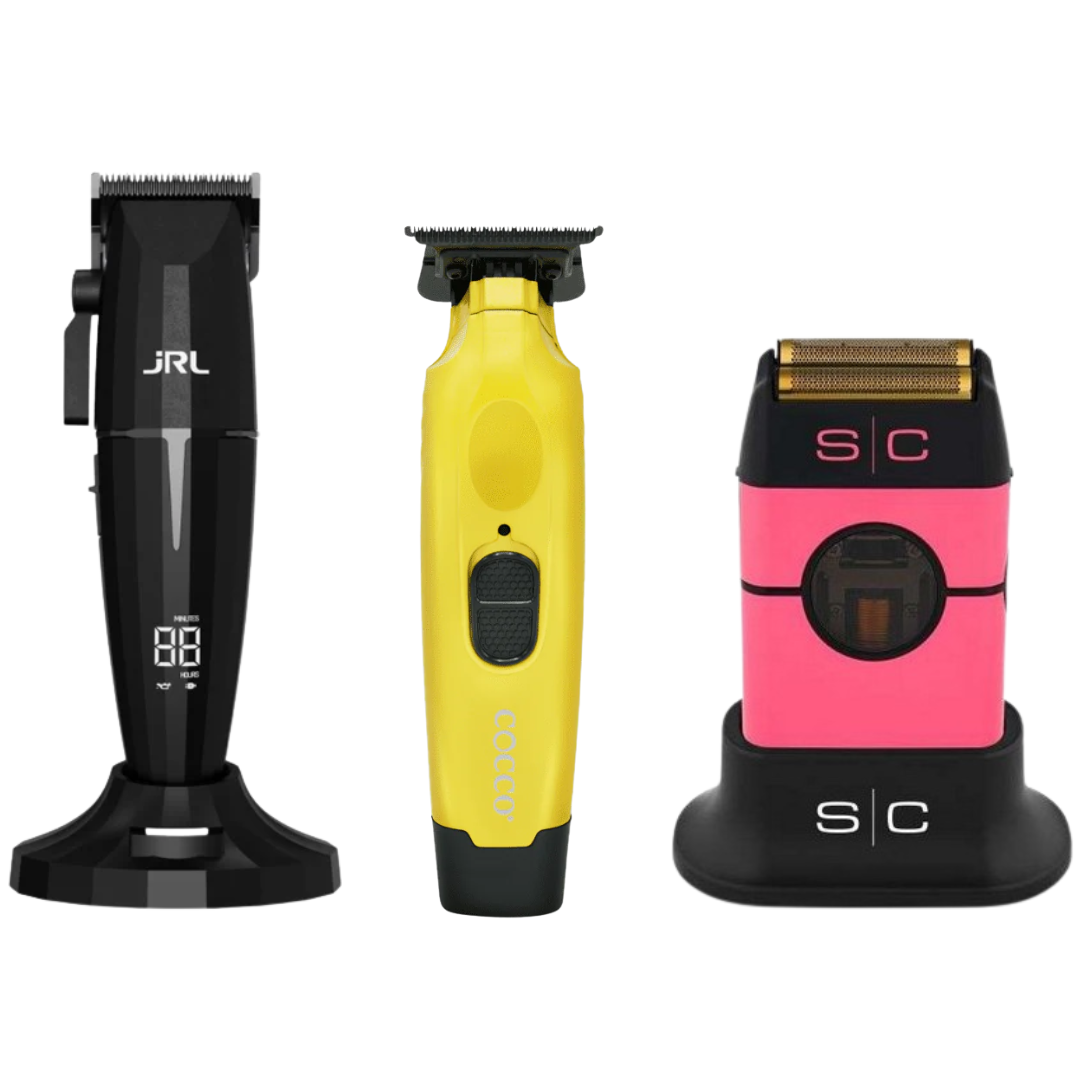 JRL Onyx Clipper + Cocco Hyper Veloce Trimmer + Stylecraft Instinct Shaver Metal Edition