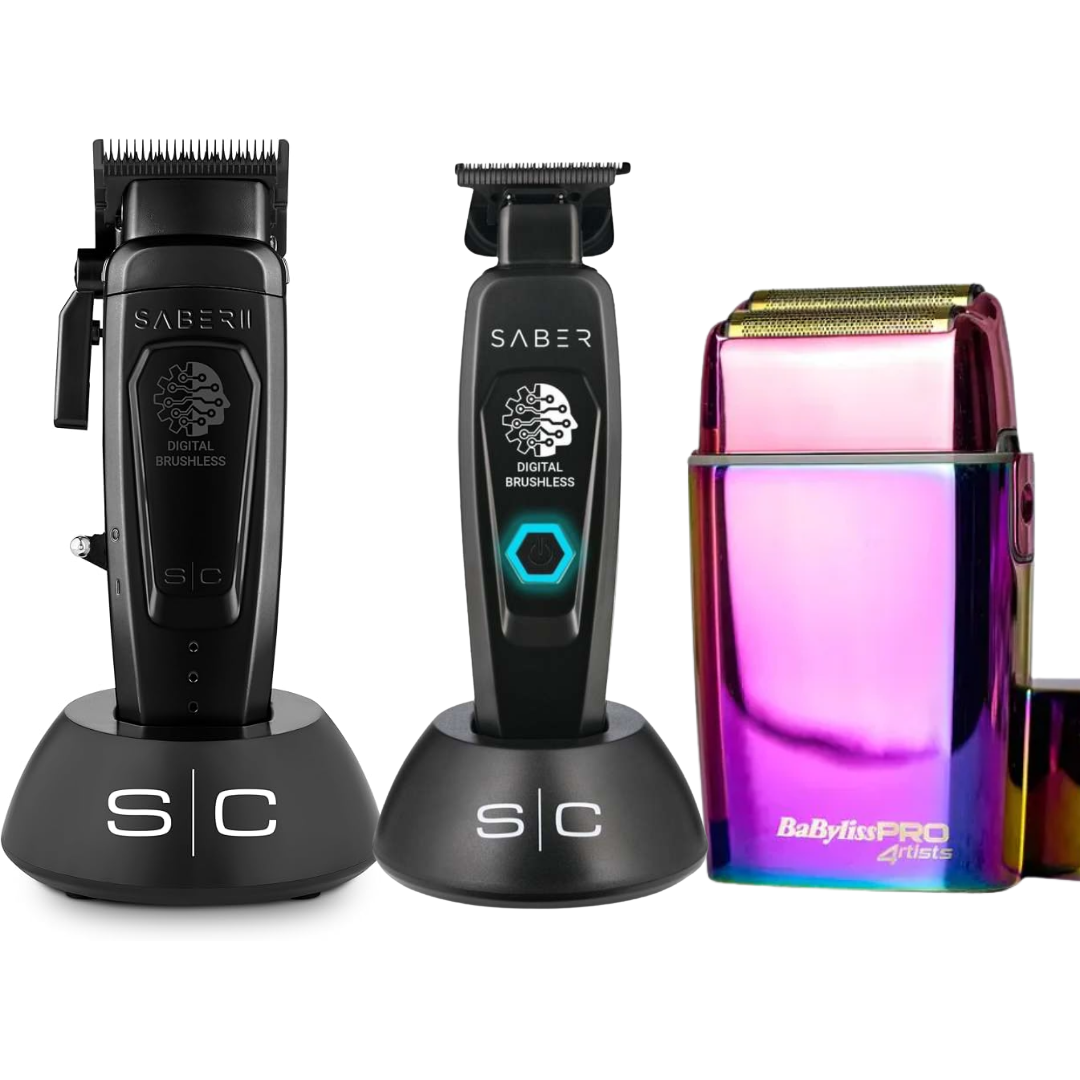 Stylecraft Saber 2.0 Clipper + Saber Trimmer + FX02 Shaver Babyliss