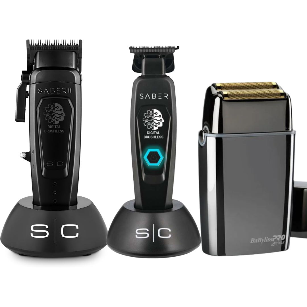 Stylecraft Saber 2.0 Clipper + Saber Trimmer + FX02 Shaver Babyliss
