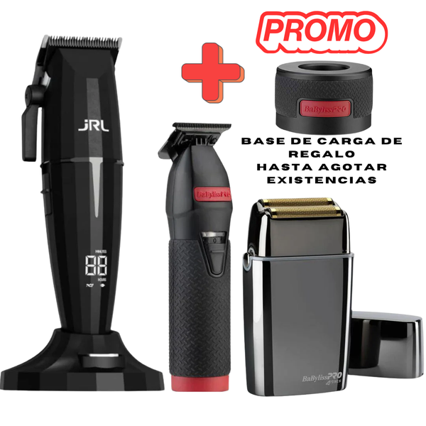 Combo JRL Onyx Clipper + Tondeuse Boost Squelette + Rasoir FX02 Babyliss