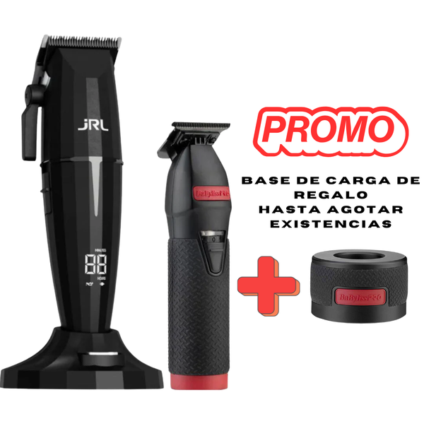 Combo JRL Onyx Clipper + Skeleton Boost Trimmer + Base de Carga JRL