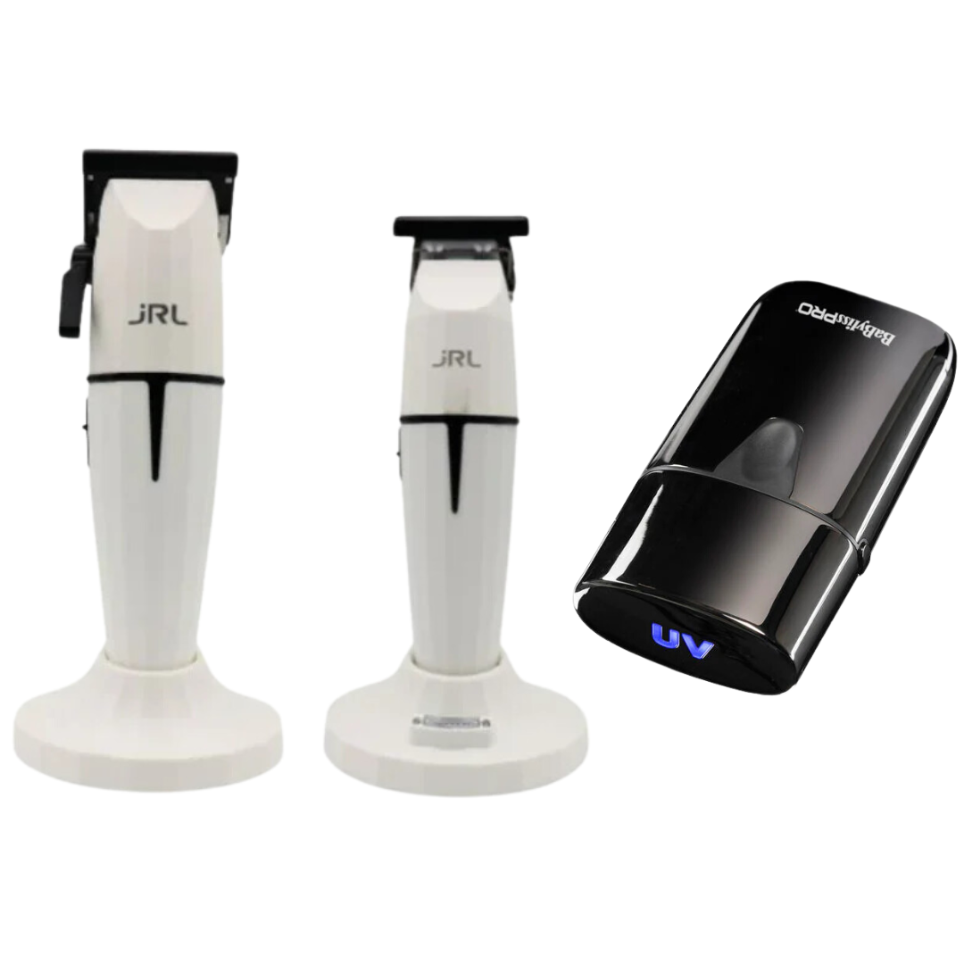 Combo Clipper y Trimmer JRL Onyx + UV Foil Shaver