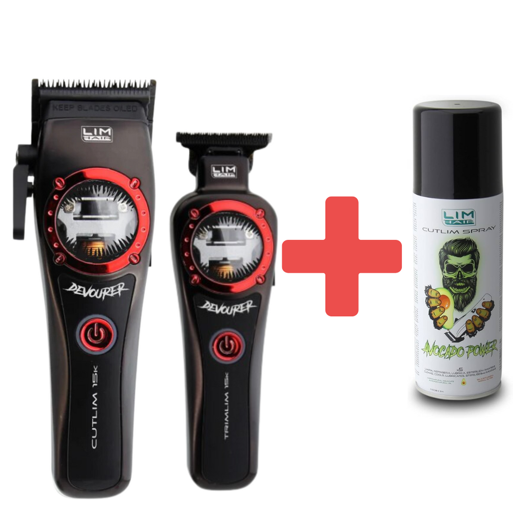 Pack Devourer 15K Clipper + Trimmer + Spray 5 en 1 Lim Hair (Cutlim + Trimlim)