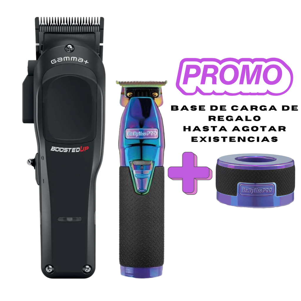 Gamma Piu Boosted Up Clipper + Skeleton Boost Trimmer Babyliss