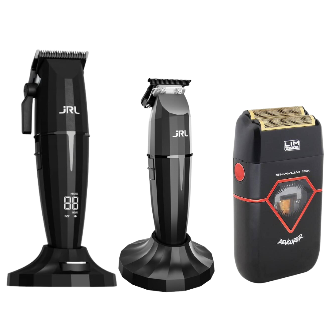 Combo Clipper y Trimmer JRL Onyx + Shavlim Devourer Shaver