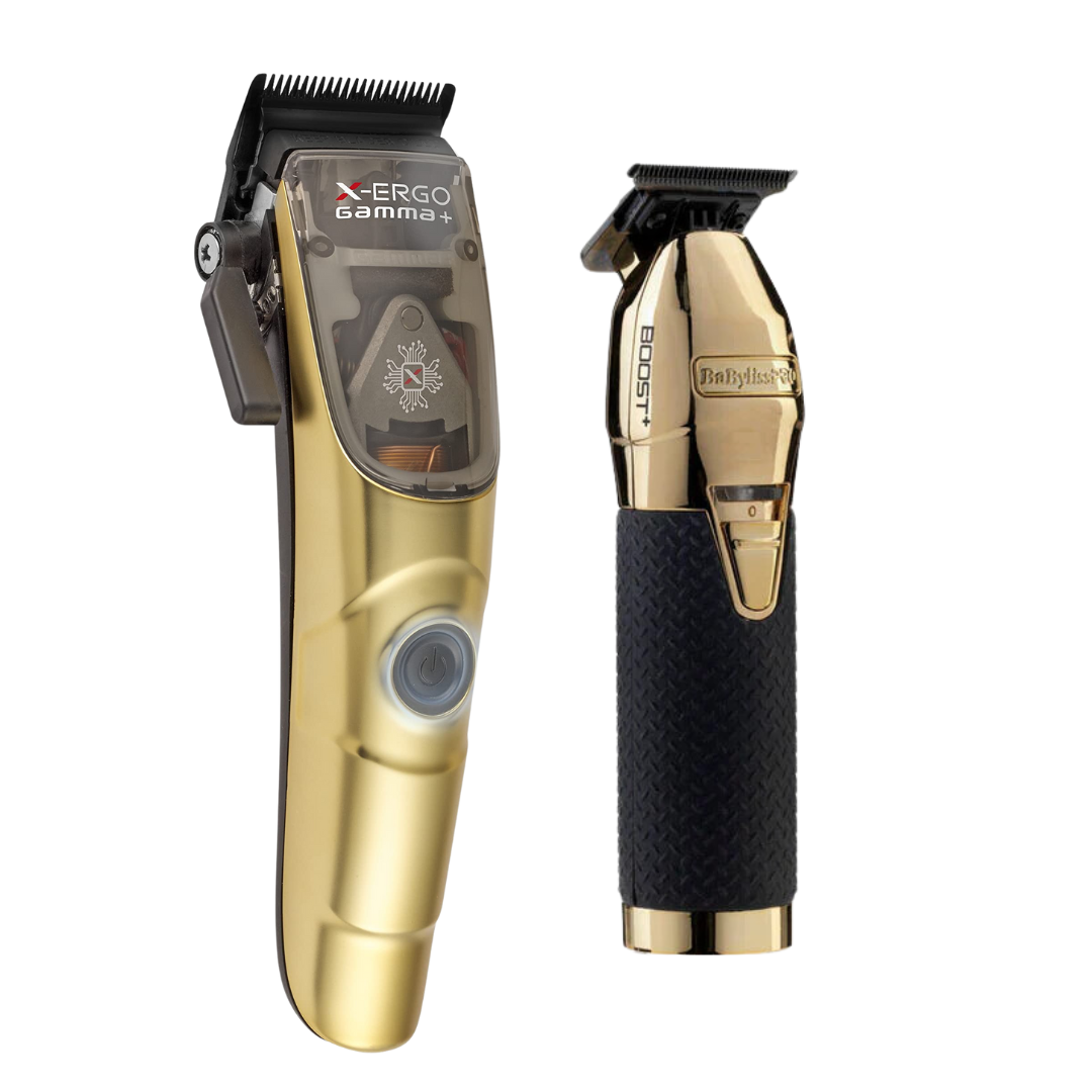 Combo Gamma Piu X-Ergo Clipper + Babyliss Skeleton Boost Trimmer
