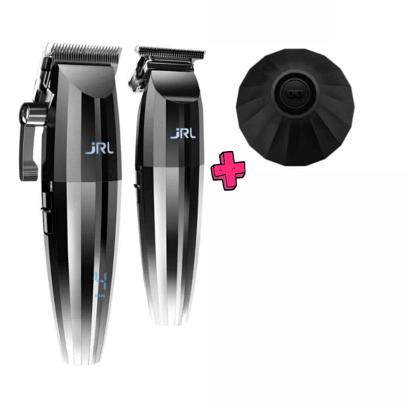 Combo JRL 2020C Clipper + Trimmer JRL 2020T Kit Silver