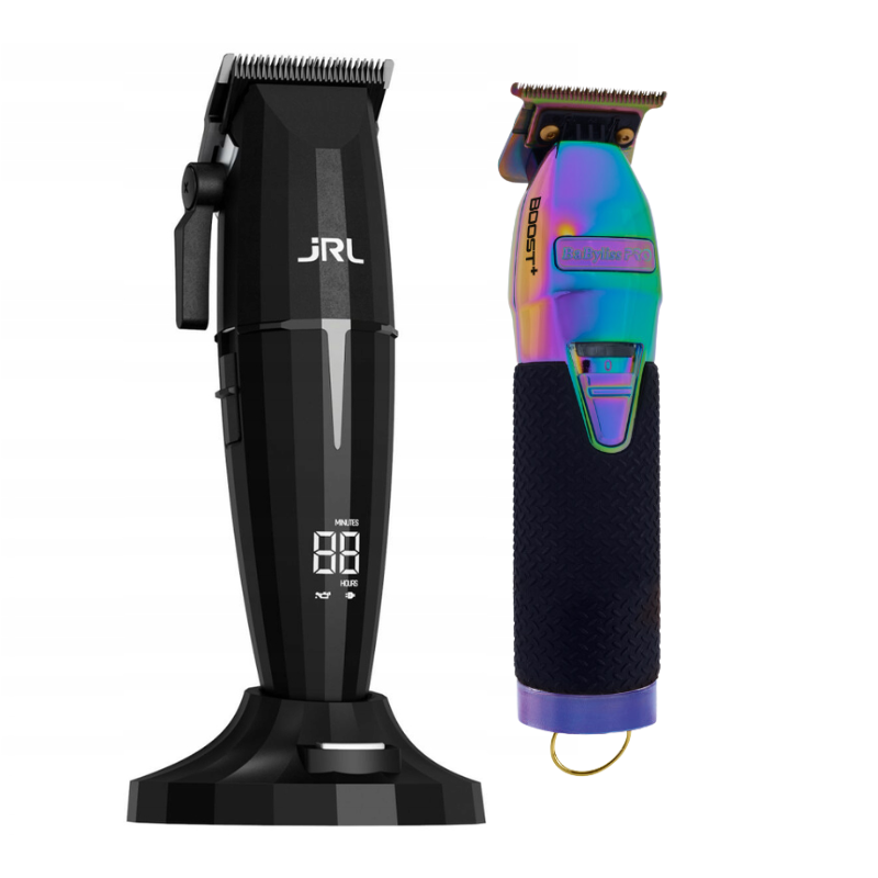 Máquina de Corte Clipper Onix 2020C-B con Base de Carga JRL + PRO Skeleton Trimmer Boost Babyliss JRL