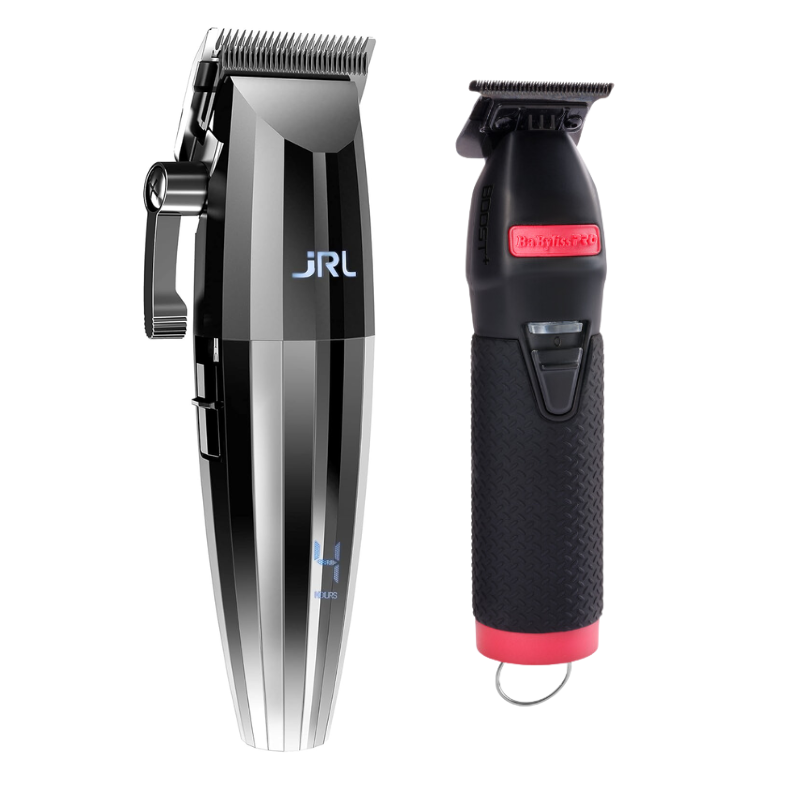 Combo Clipper JRL 2020C Silver+ Trimmer Skeleton Boost Babyliss