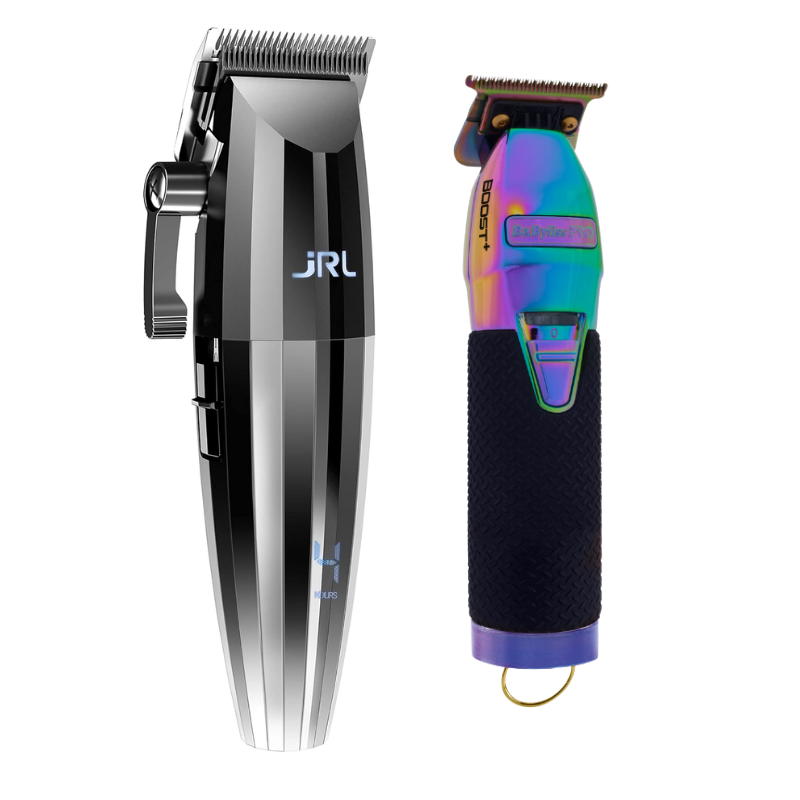 Combo Clipper JRL 2020C Silver+ Trimmer Skeleton Boost Babyliss