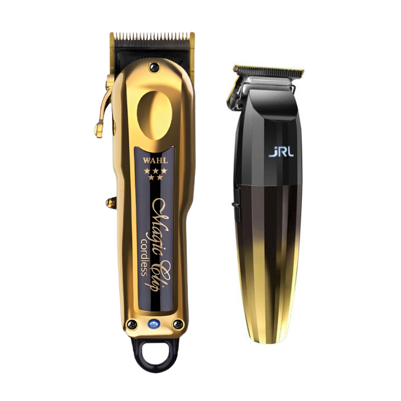 Máquina Cortapelos Magic Clip Gold Cordless Clipper Wahl  + Fresh Fade 2020T Trimmer JRL JRL