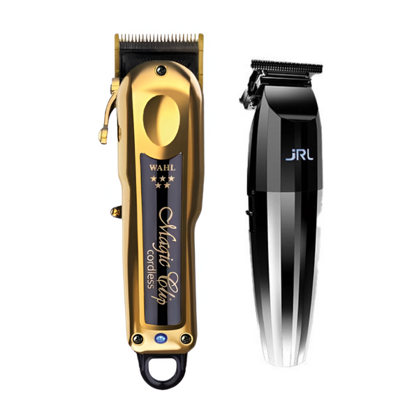 Máquina Cortapelos Magic Clip Gold Cordless Clipper Wahl  + Fresh Fade 2020T Trimmer JRL JRL