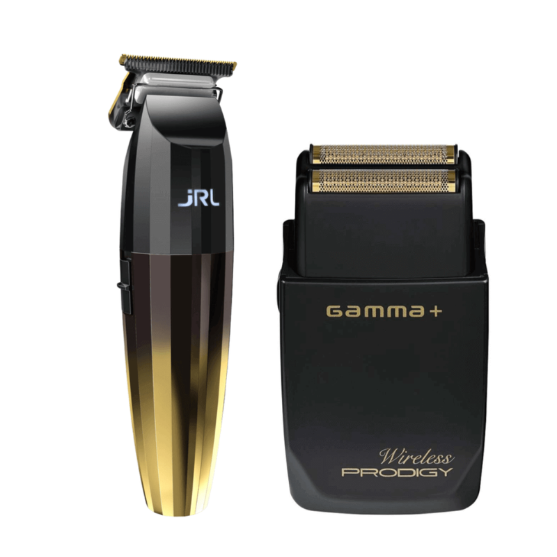 Máquina de Corte Fresh Fade 2020T Trimmer JRL + Afeitadora Wireless Shaver Prodigy Gamma Piu JRL