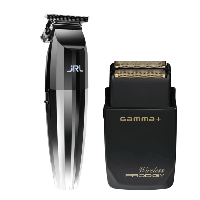 Máquina de Corte Fresh Fade 2020T Trimmer JRL + Afeitadora Wireless Shaver Prodigy Gamma Piu JRL