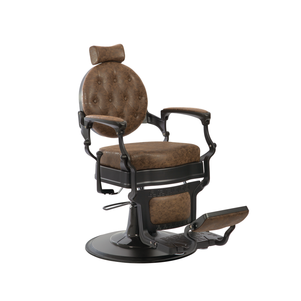 Sillón de Barberia Deluxe Brown Edition