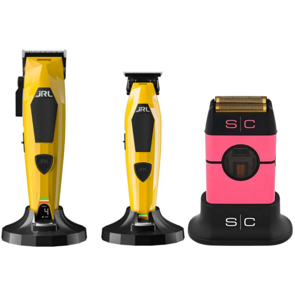 JRL Diamante Clipper y Trimmer + Stylecraft Instinct Shaver Metal Edition