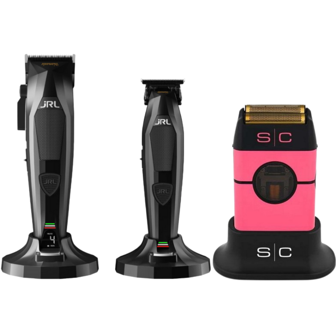 JRL Diamante Clipper y Trimmer + Stylecraft Instinct Shaver Metal Edition