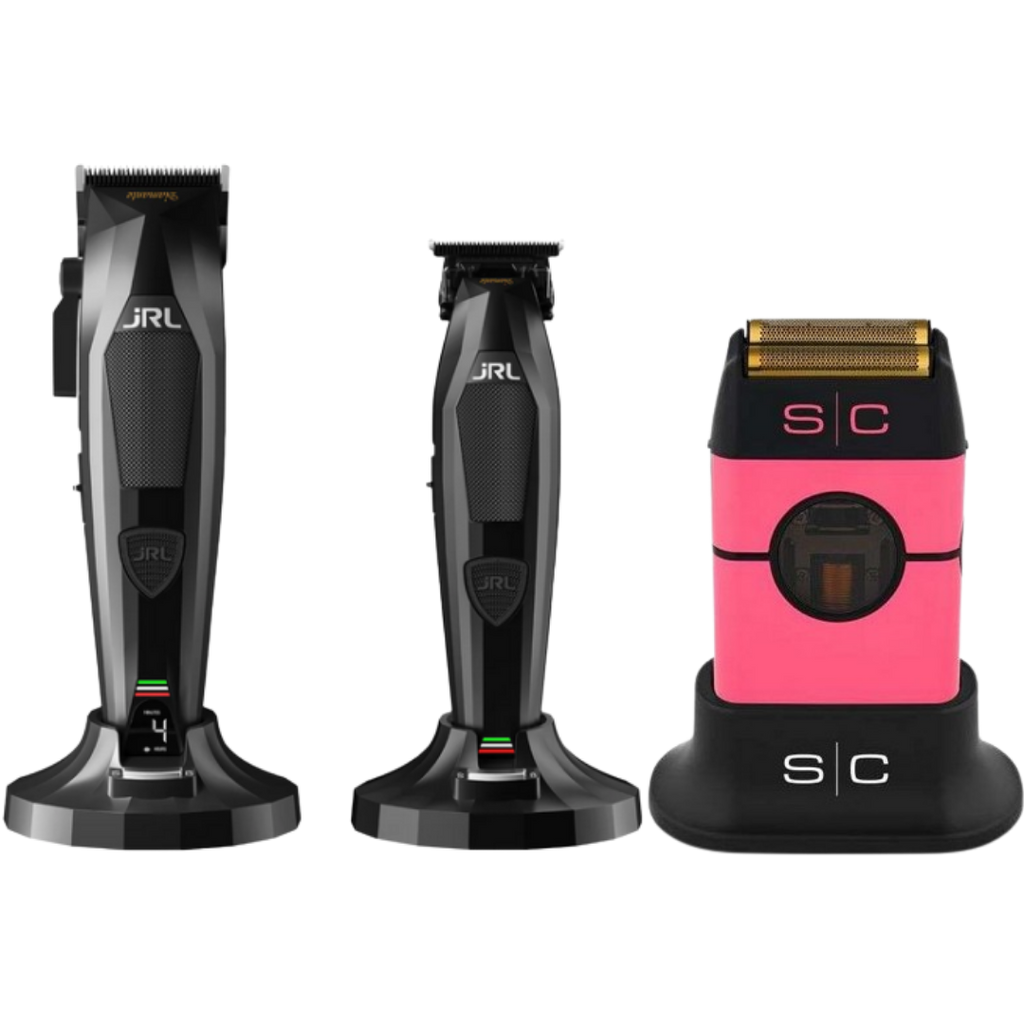 JRL Diamante Clipper y Trimmer + Stylecraft Instinct Shaver Metal Edition