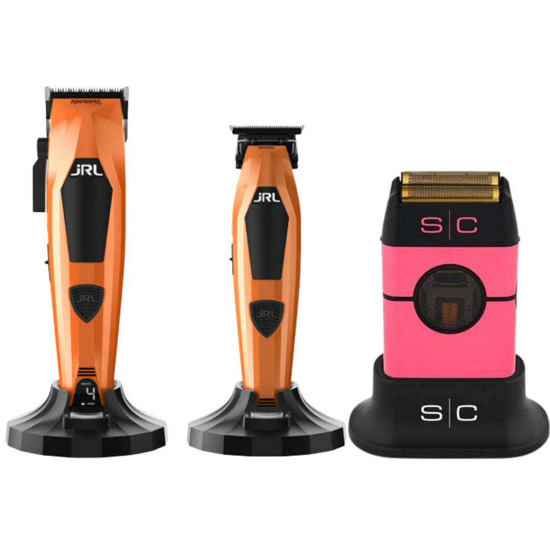 JRL Diamante Clipper y Trimmer + Stylecraft Instinct Shaver Metal Edition