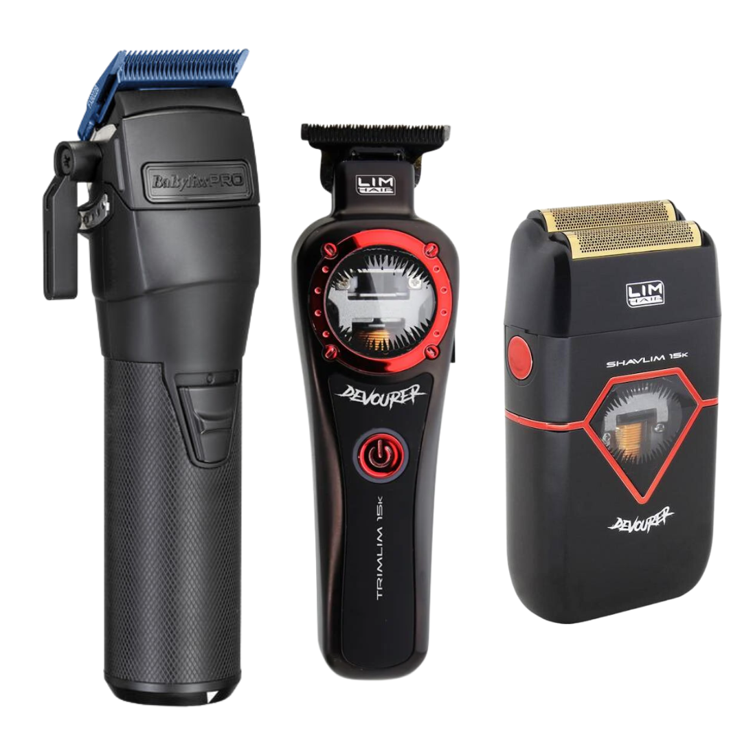 FXOne Clipper Babyliss + Devourer Trimmer y Shaver (Trimlim y Shavlim)