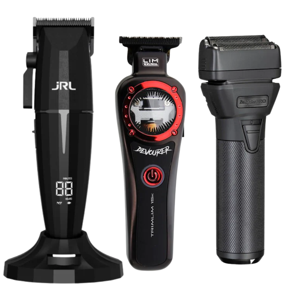 JRL Onyx Clipper + Devourer Trimmer Trimlim + FXOne Shaver Babyliss