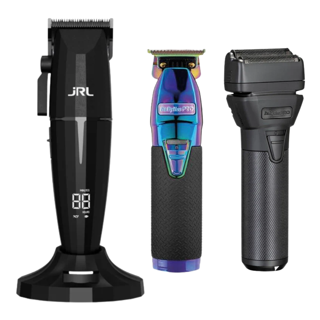 JRL Onyx Clipper + Skeleton Trimmer + FXOne Shaver Babyliss
