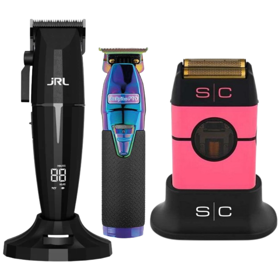 JRL Onyx Clipper + Skeleton Trimmer Babyliss + Stylecraft Instinct Shaver Metal Edition