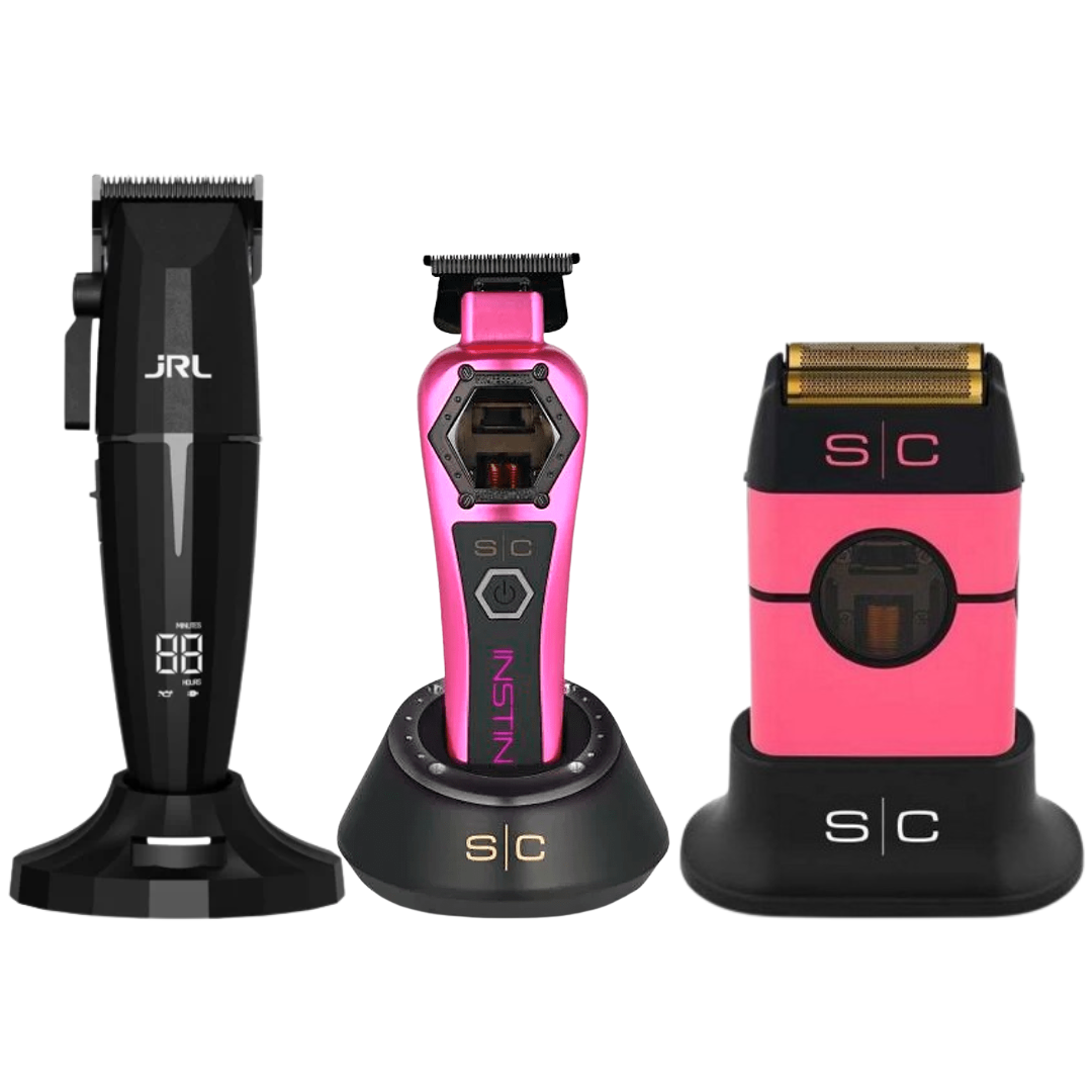 JRL Onyx Clipper + Stylecraft Instinct Trimmer Metal Edition + Stylecraft Instinct Shaver Metal Edition