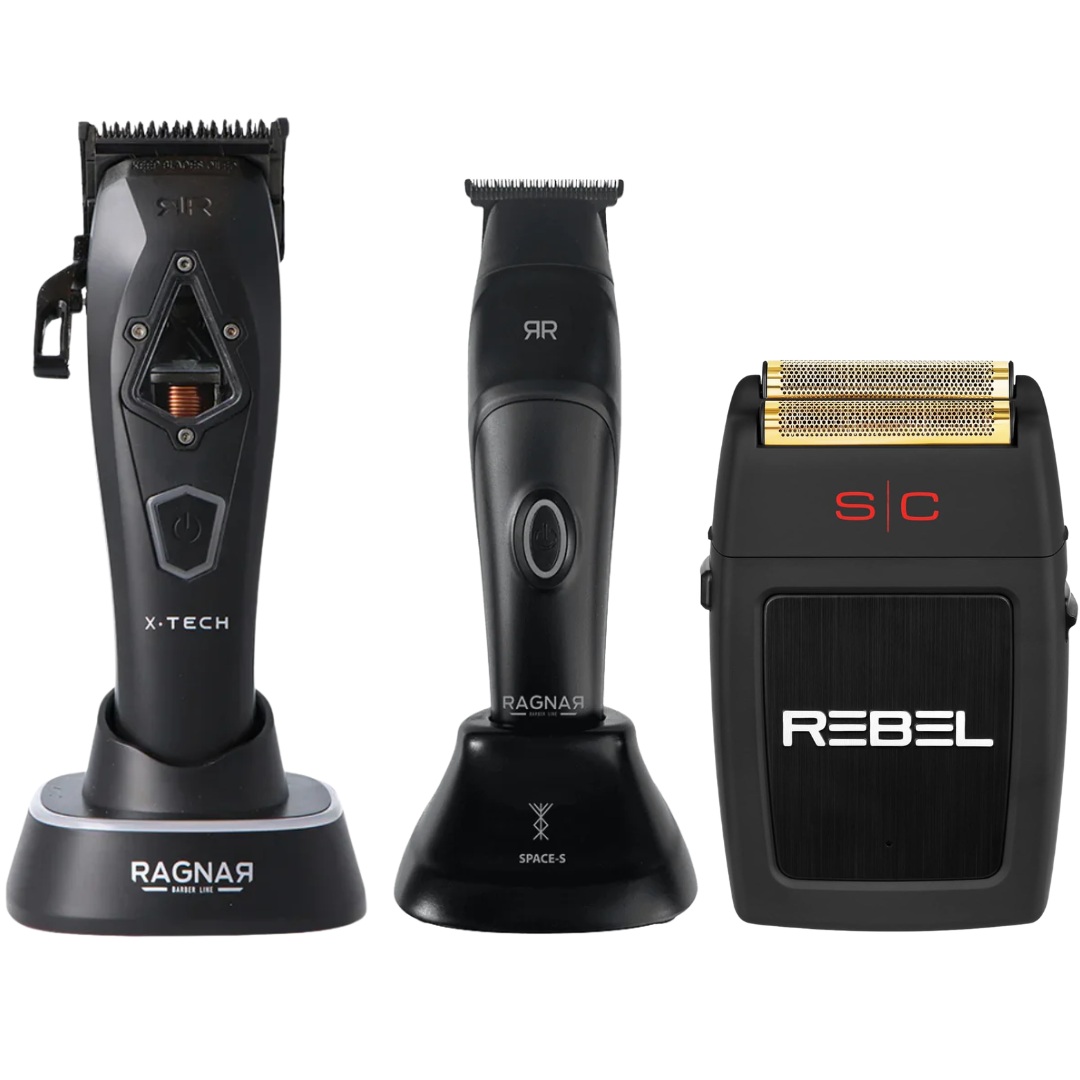 Ragnar X-Tech Clipper + Space-S Trimmer + Stylecraft Rebel Shaver