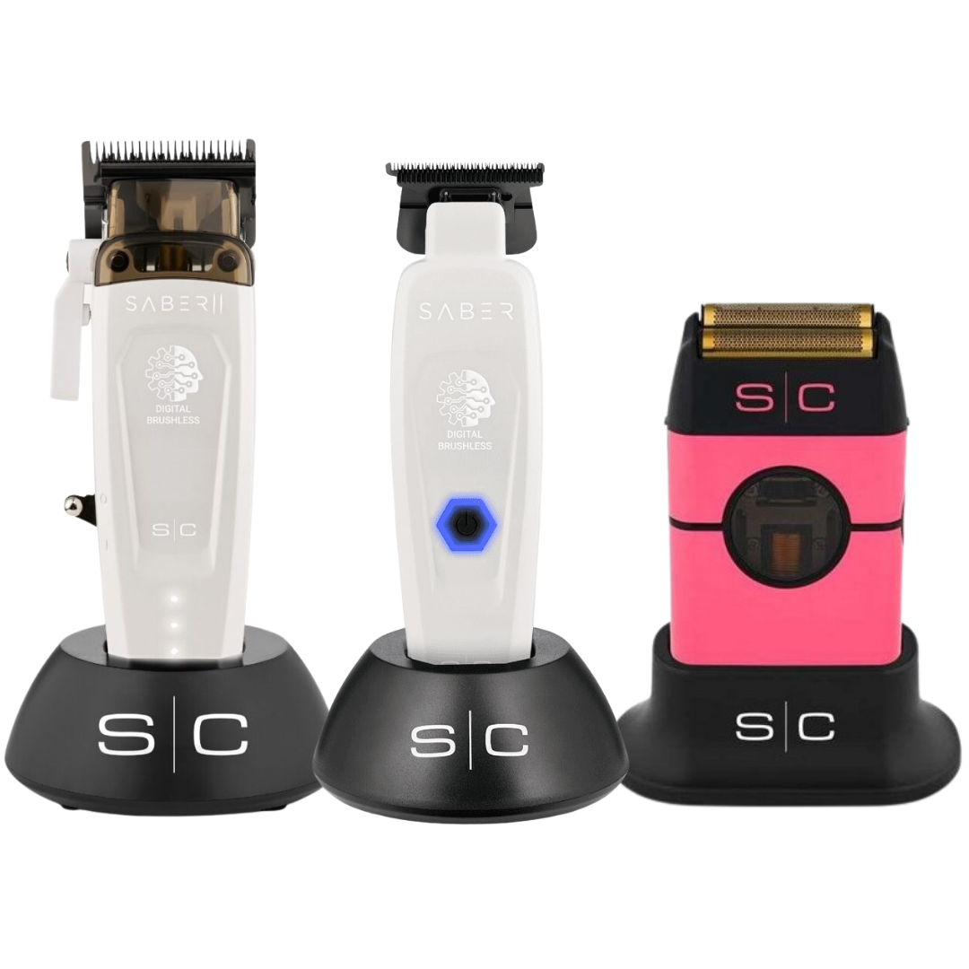 Stylecraft Saber 2.0 Clipper + Saber Trimmer + Instinct Metal Edition Shaver
