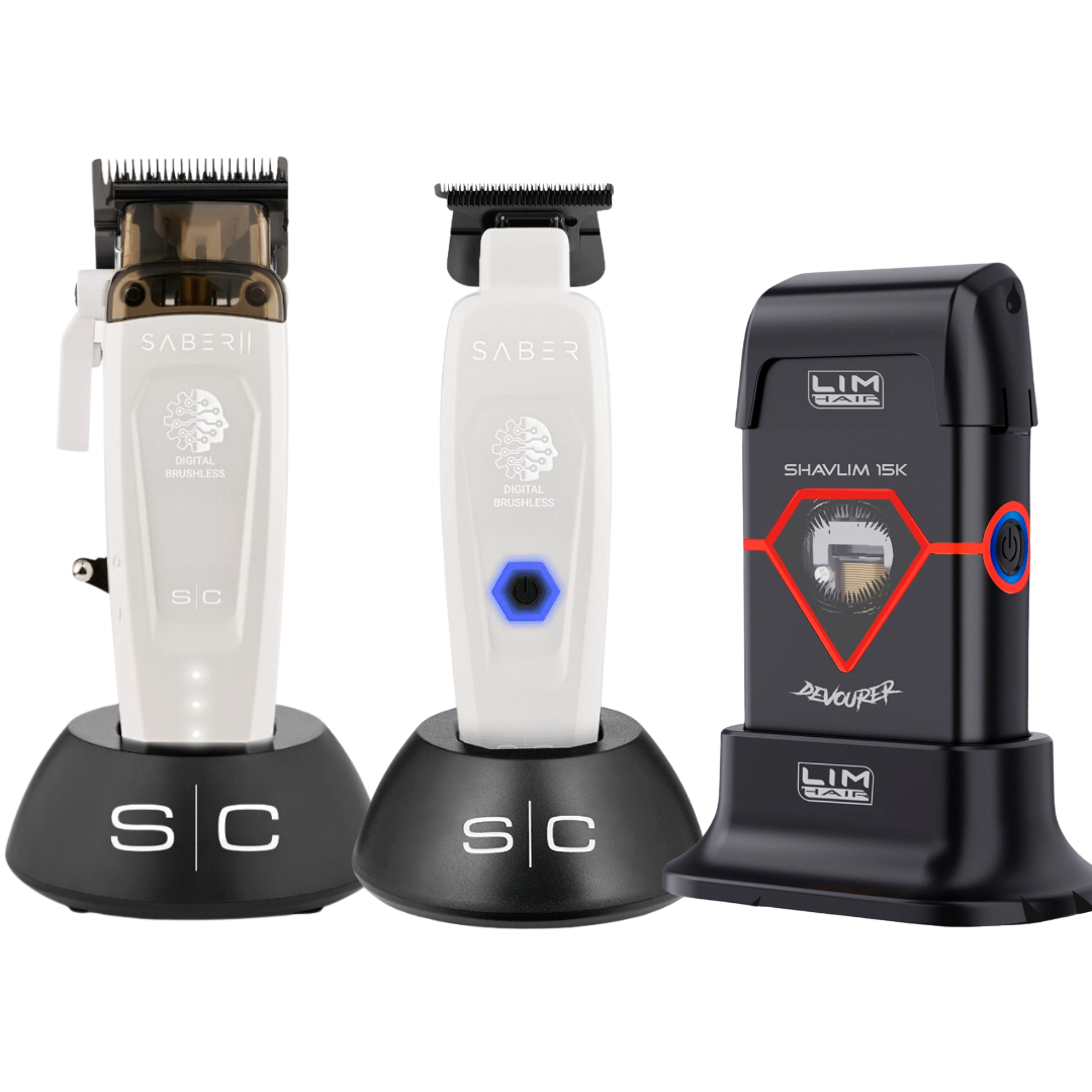 Stylecraft Saber 2.0 Clipper + Saber Trimmer + Shavlim Devourer Shaver