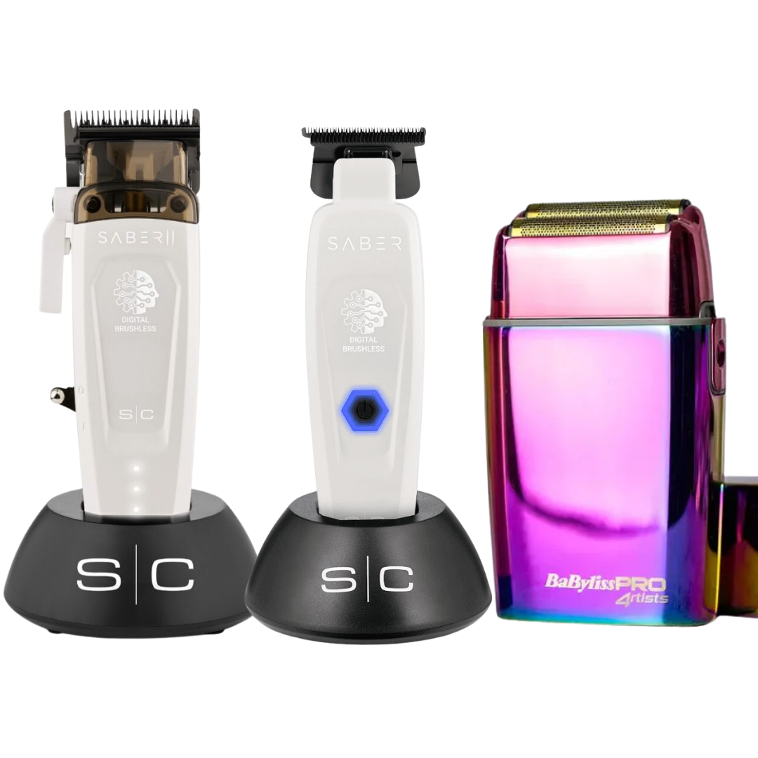 Stylecraft Saber 2.0 Clipper + Saber Trimmer + FX02 Shaver Babyliss