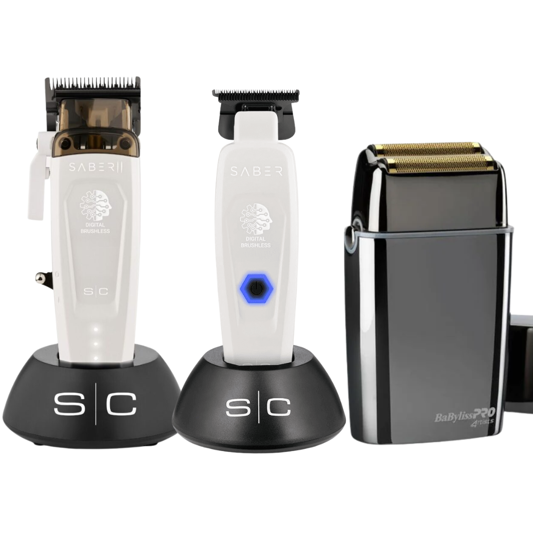 Stylecraft Saber 2.0 Clipper + Saber Trimmer + FX02 Shaver Babyliss