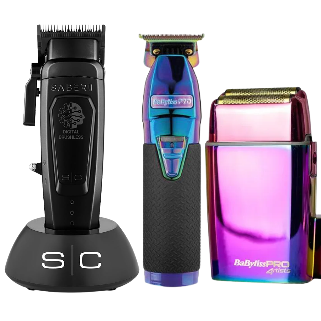 Stylecraft Saber 2.0 Clipper + Skeleton Trimmer Babyliss + FX02 Shaver Babyliss