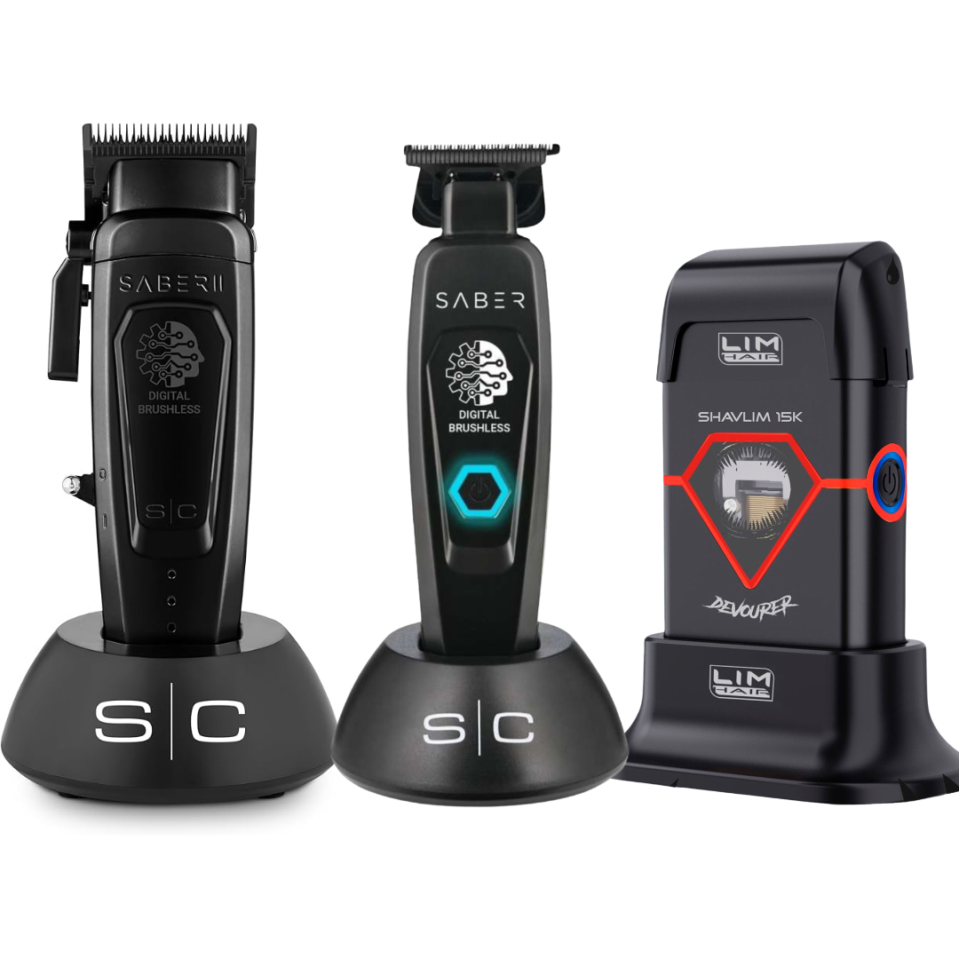 Stylecraft Saber 2.0 Clipper + Saber Trimmer + Shavlim Devourer Shaver