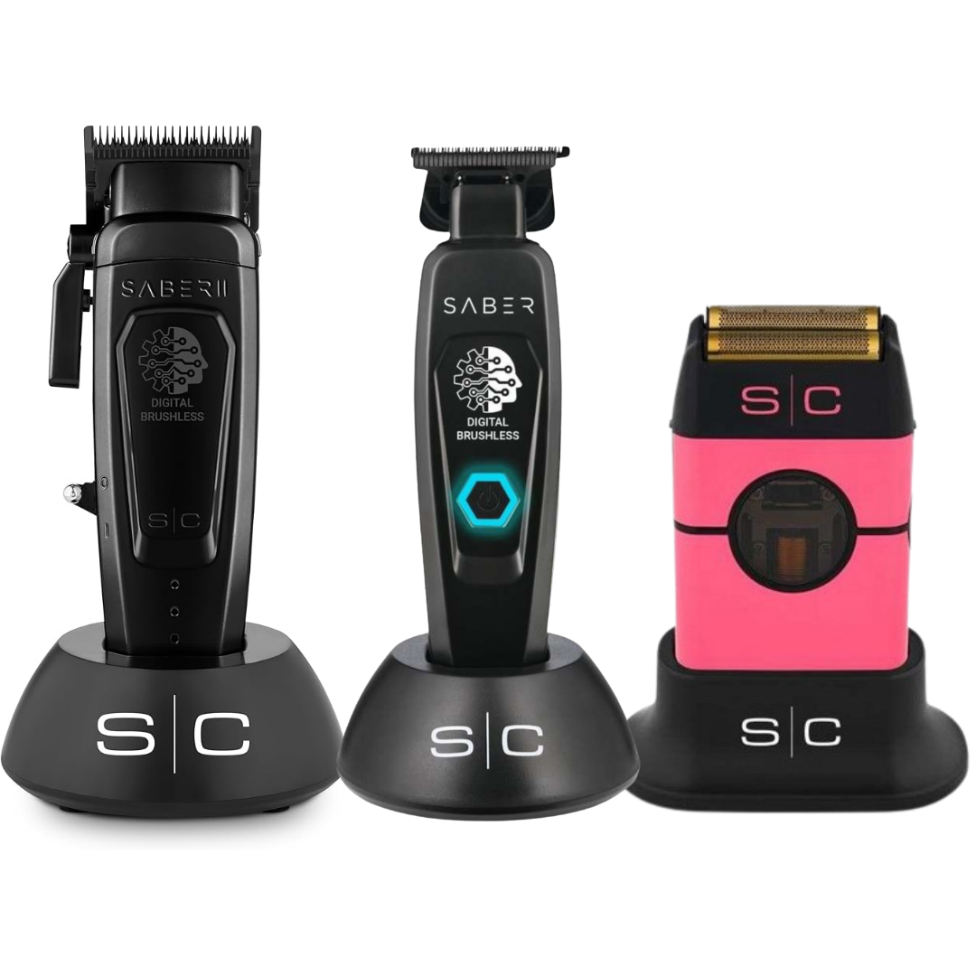 Stylecraft Saber 2.0 Clipper + Saber Trimmer + Instinct Metal Edition Shaver